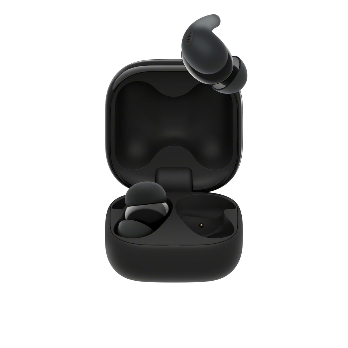 Sony LinkBuds Fit – Auriculares Bluetooth True Wireless con Noise Cancelling - Cómodos Todo el día, IPX4, Hi-Res Audio, Ambient Sound Mode, 21 h autonomía, conexión multipunto, iOS y Android - Negro