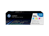 HP 125A CF373AM, Tricolor, Cartucho Tóner Original, Pack de 3, para impresoras HP ColorLaserJet CP1215, CP1515, CP1518; CM1312 y CP151n