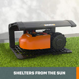 WORX WA0810 Landroid Garage con Cubierta abatible, Gris