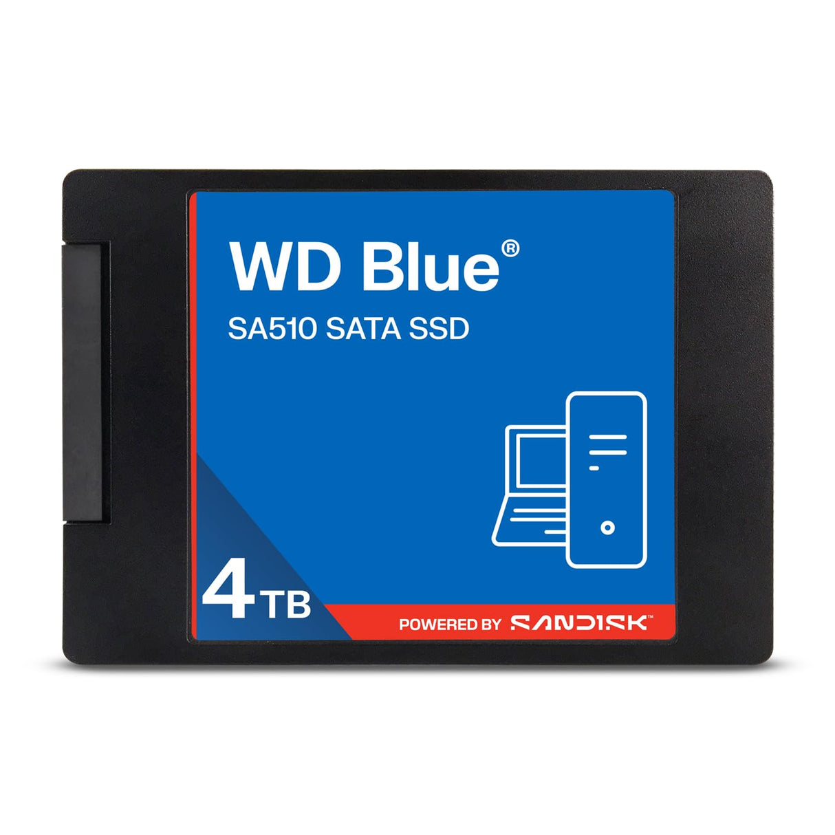 SanDisk WD Blue SA510 SATA SSD Disco de Almacenamiento Interno de 2,5”/7 mm 500 GB (hasta 560 MB/s, 3D NAND, Acronis True Image, Dashboard)