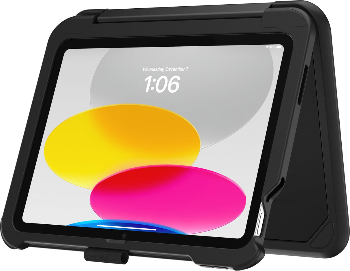 Otterbox Achiever Series Keyboard 360 para iPad 10.ª Gen 2022, 11.ª Gen 2025 (A16), Funda Protectora con Español QWERTY Teclado, Probada según Normas Militares, Negro, Sin Caja Retail