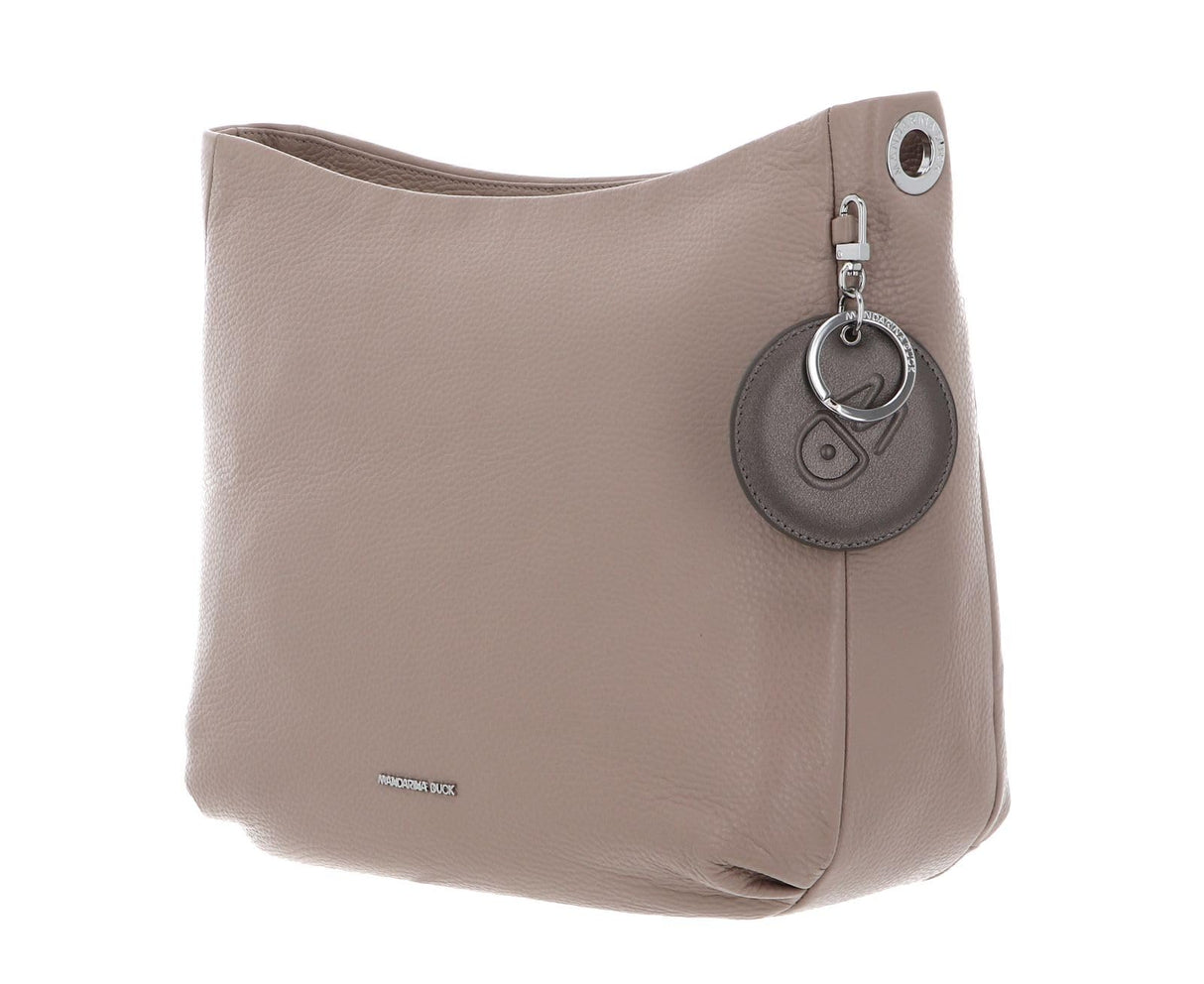 Mandarina Duck Mellow Leather, Mochila para Mujer, Taupe Cálido 34, Talla única