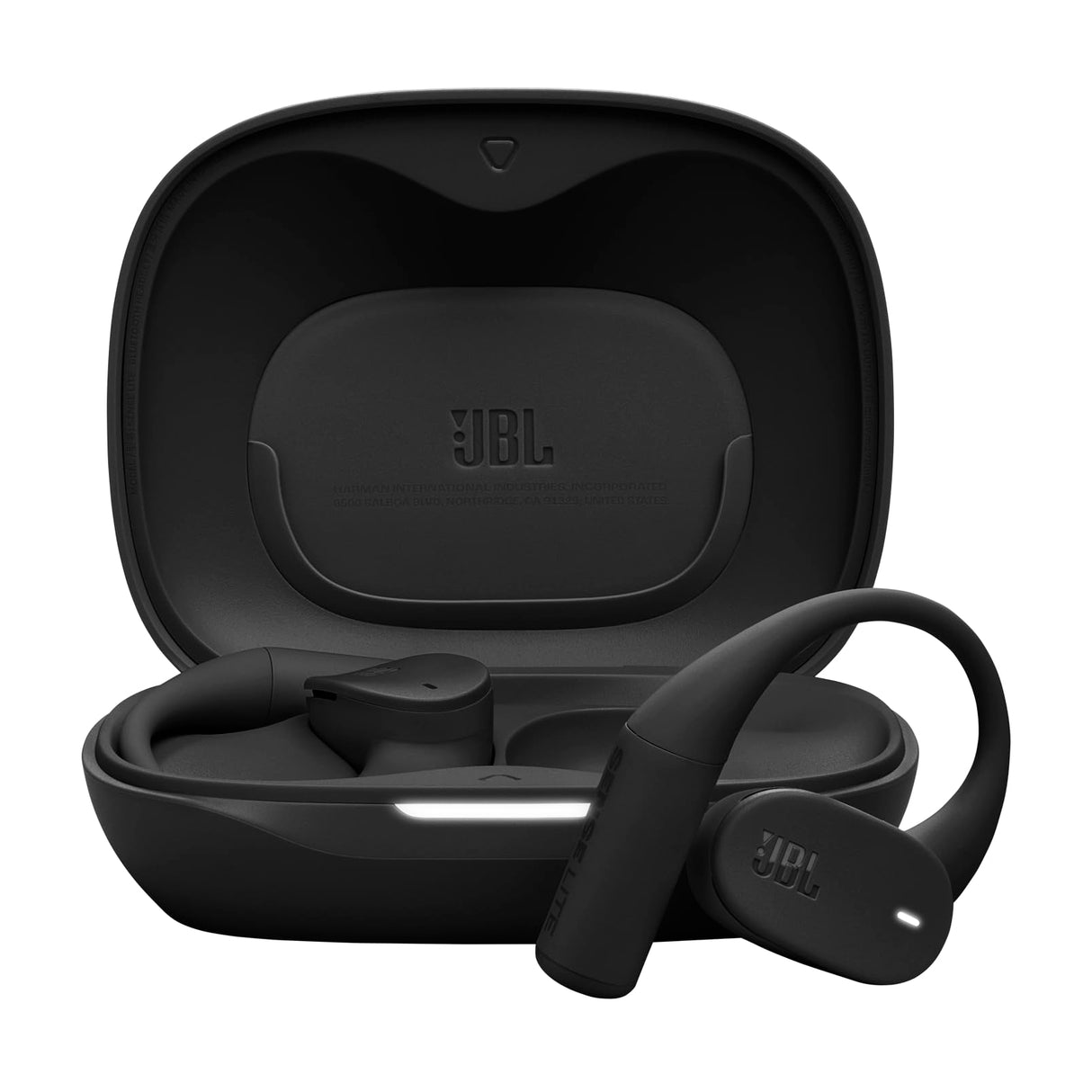 JBL Sense Lite Auriculares inalámbricos Abiertos True Wireless, diseño de Gancho para Oreja, conducción aérea, OpenSound, 32 h de autonomía, Resistencia al Agua/Polvo IP54, Headphones, Negro