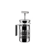 Alessi 9094/3 - Cafetera de Design a Filtro-Presión o Para Infusiones en Acero Inoxidable 18/10 Brillante y Vidrio Resistente al Calor, 3 Tazas