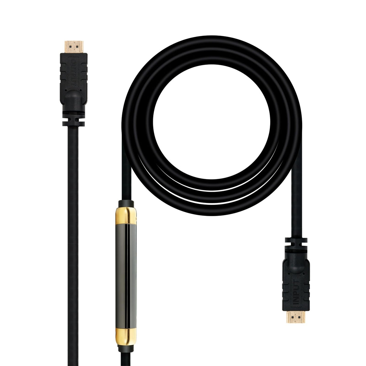 Blendend Cable HDMI V1.4 (alta velocidad y HEC), repetidor A/M-A/M de 30m para transfiriendo audio y video de alta definición.