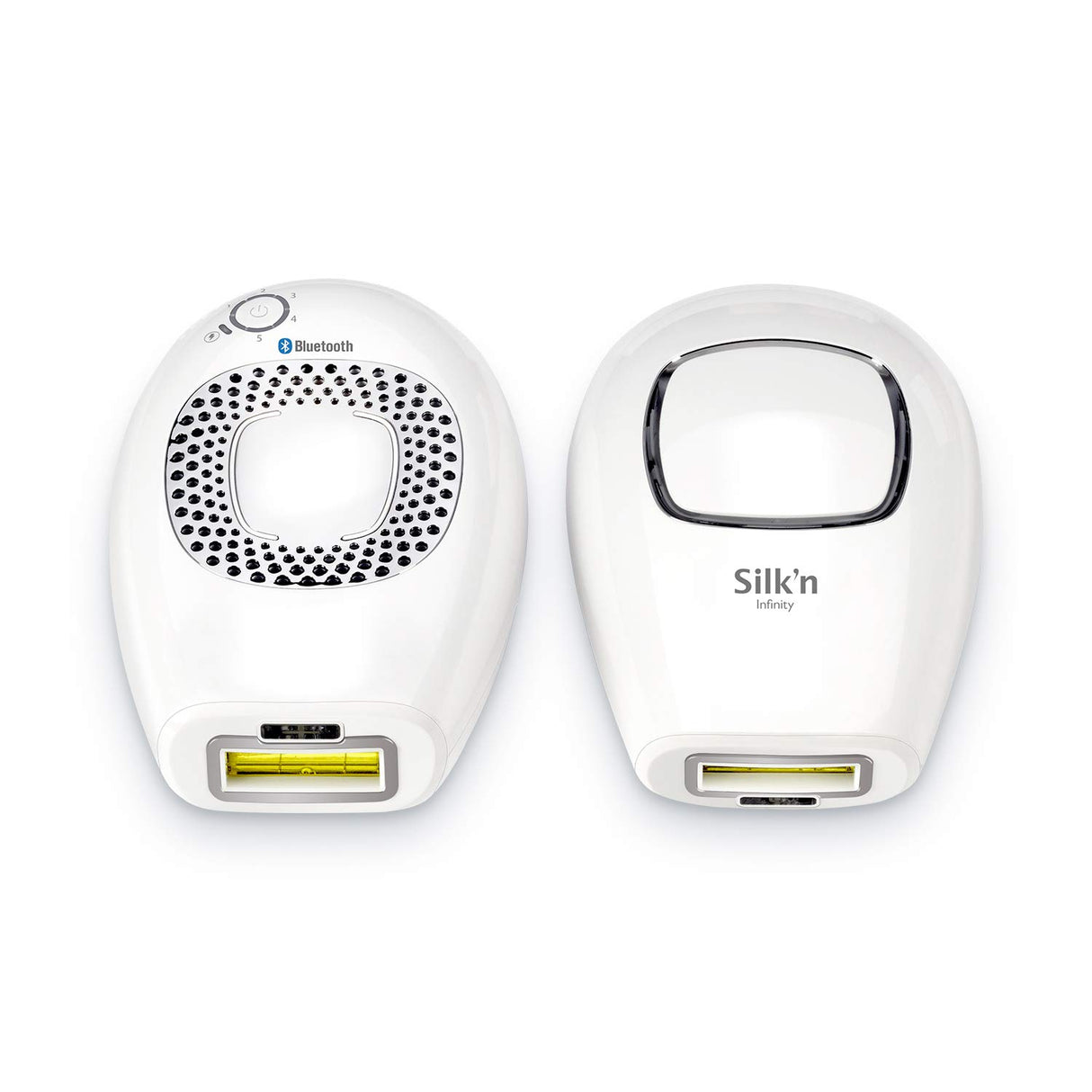 Silk'n Infinity - Depilación permanente 400.000 pulsos de luz para piel clara a oscura, tecnología de pulso y deslizamiento IPL