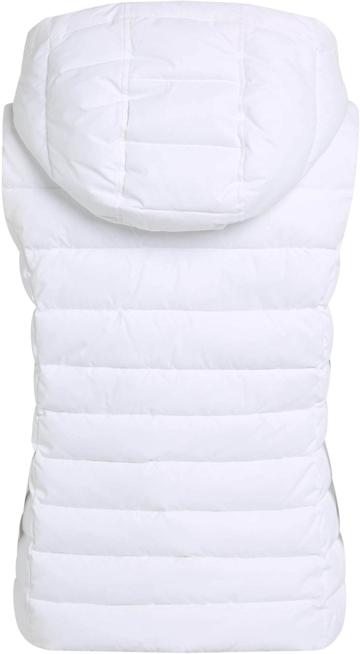 Tommy Jeans Chaleco Mujer Basic Hooded Vest con Capucha, Blanco (White), L