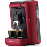 Philips Domestic Appliances CSA260/91 Senseo Maestro - Máquina de café con depósito de agua de 1,2 litros, selección de intensidad y función de memoria, producto verde, color, rojo