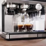 Cecotec Cafetera Express Barista Power Espresso 20 Barista Grind & Latte. 1350W, 20 Bares, Molinillo Cónico, 2.6L Depósito Agua, 100g Café y 500ml Leche, Pantalla Táctil, Autolimpieza, Personalizado