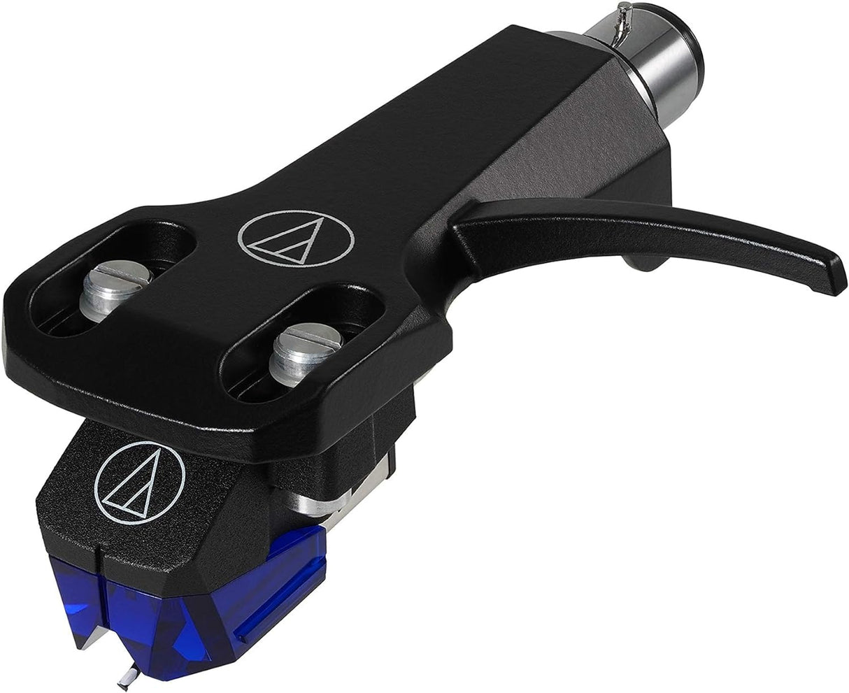 Audio-Technica AT-XP3/H Cápsula para DJ audiófilo con aguja cónica montada en un cabezal AT-HS6 Azul