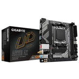 GIGABYTE A620I AX Placa base - Soporta CPUs AMD Ryzen 8000, VRM digital de 5+2+1 fases, hasta 6400MHz DDR5 (OC), 1xPCIe 4.0 M.2, Wi-Fi 6E, LAN 2.5GbE, USB 3.2 Gen 2