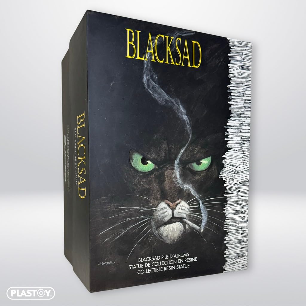 Plastoy Collectoys - Figura de Blacksad Pila de Libro