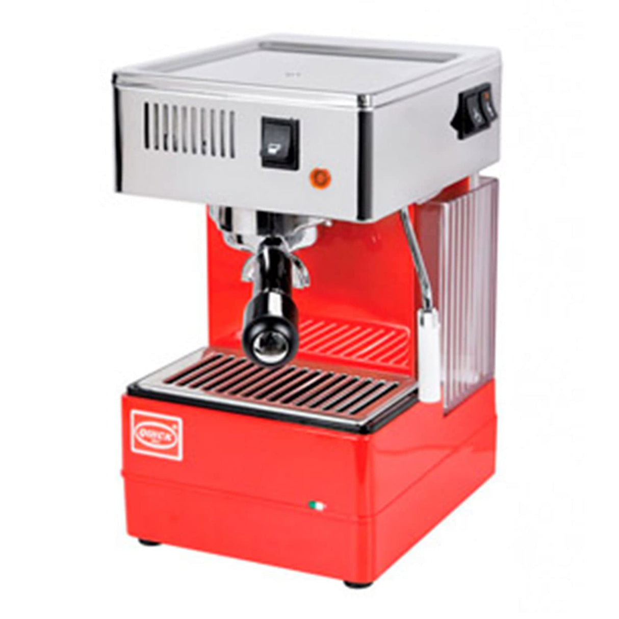 Quick Mill MOD.0820 Independiente Máquina espresso 1,8 L Manual - Cafetera (Independiente, Máquina espresso, 1,8 L, De café molido, 1080 W, Rojo, Plata)