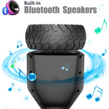 SISIGAD All-terrain Hoverboard 8.5 inches, Hoverboards with Go-Kart, Bluetooth,For Children and Adults