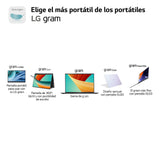 LG gram 16Z90R-E.AD78B Ordenador Portátil 16 Pulgadas, Intel Core i7, 32GB RAM, 1TB SSD, NVIDIA RTX3050 4GB, Panel IPS antirreflejo, WQXGA, 1.29 kg, 22.5 Horas, Windows 11 Home, Negro, Teclado QWERTY