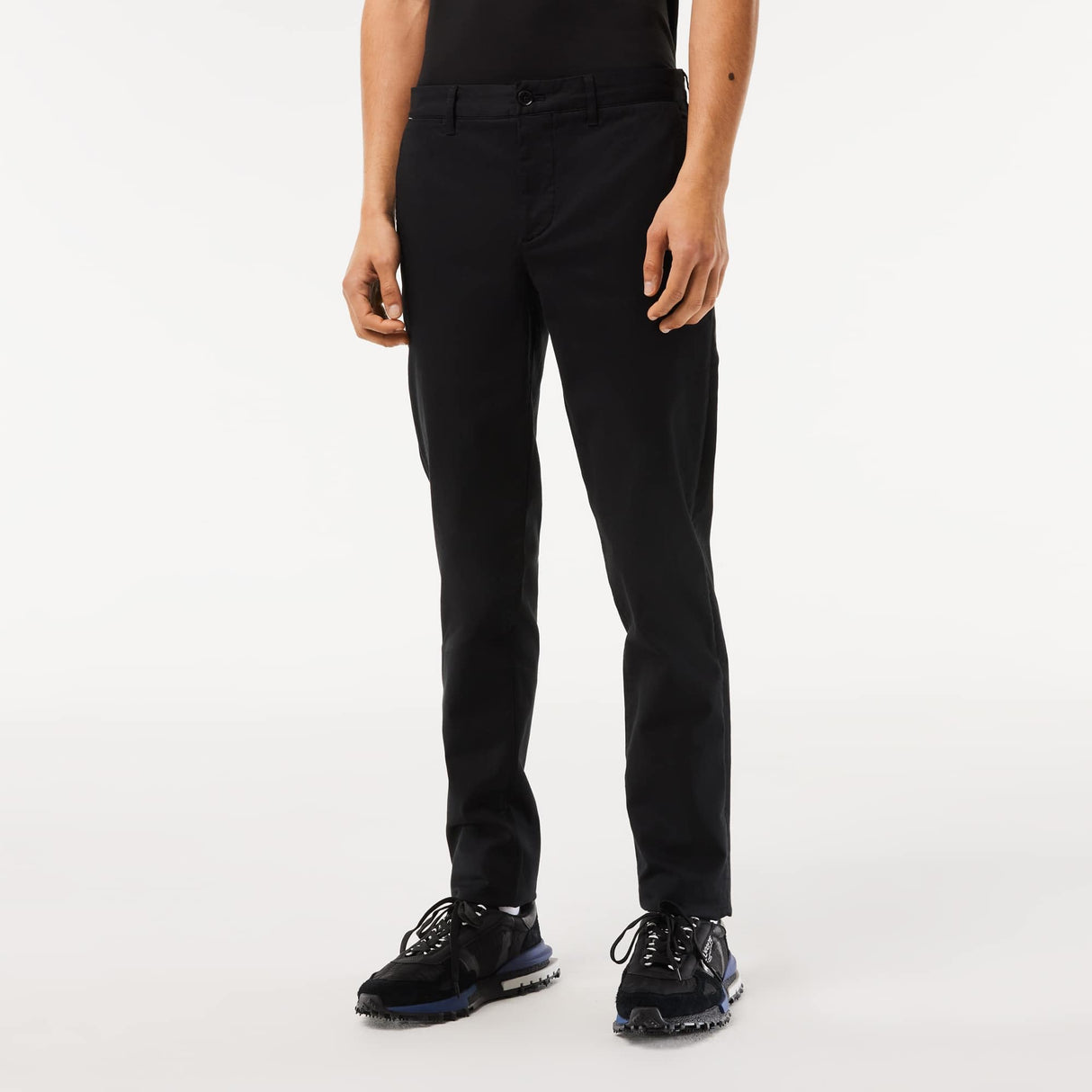 Lacoste Hh2661 Pantalones Chinos Slim fit, Negro, 36W x 34L para Hombre