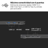 LG gram 16Z90RU-G.AA55B Portátil Ultraligero 16 Pulgadas, IPS WQXGA, Intel Core i5-1334U (10 núcleos), 16GB RAM, 512GB SSD, 1.199 kg, Intel Graphics, Batería hasta 23.5h, Windows 11 Home, Negro