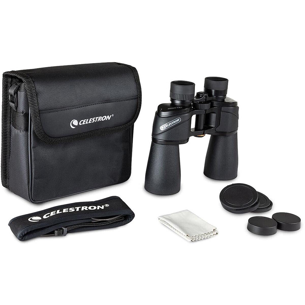 Celestron 72254 Ultima: prismáticos con prisma Porro 10 x 50, lente con revestimiento múltiple completo, prisma BaK-4 de vidrio, negro