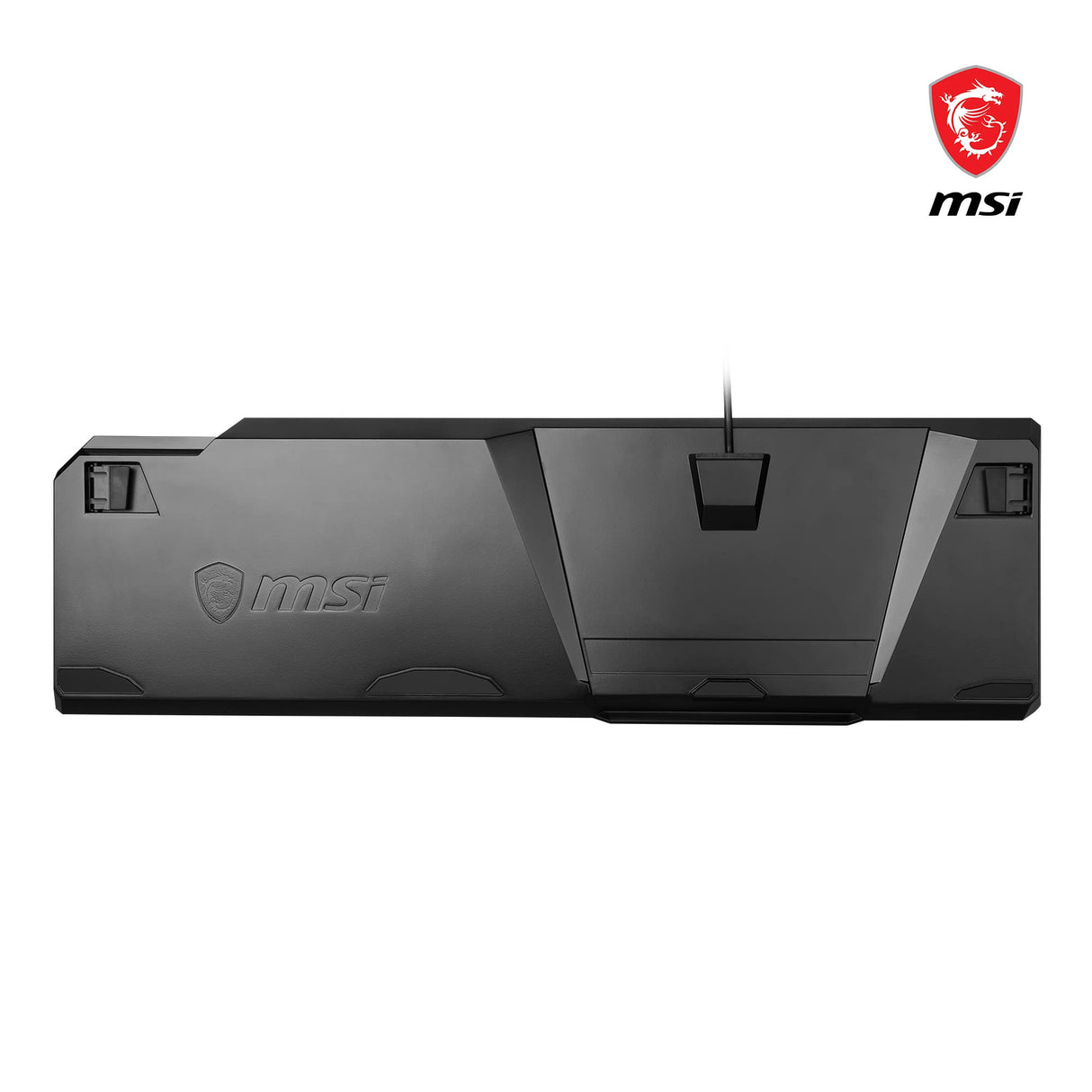 MSI Vigor GK50 Elite Box White Teclado Gaming Mecánico AZERTY FR, Switches Clicky, Ergonómicos, Acabado Metal Cepillado, Base Antideslizante, RGB por Tecla Mystic Light, USB 2.0 -Tamaño Completo