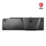 MSI Vigor GK50 Elite Box White Teclado Gaming Mecánico AZERTY FR, Switches Clicky, Ergonómicos, Acabado Metal Cepillado, Base Antideslizante, RGB por Tecla Mystic Light, USB 2.0 -Tamaño Completo