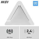 MSI Roamii BE Lite WiFi 7 Sistema de Red de Malla, Paquete de 2, Dual-Band, 3600 Mbps, 2.5G & Gigabit LAN, Cobertura para Todo el hogar, instalación fácil, Control Parental y Seguridad Avanzada