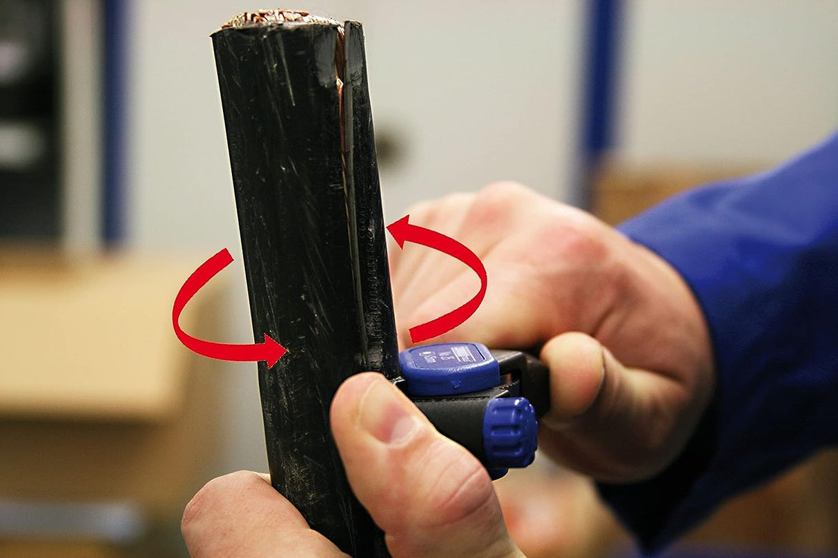 WEICON TOOLS Pelador de Cubierta Exterior No. 25 | Para cubiertas de hasta 5 mm | Cortes redondos y longitudinales