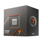 AMD Ryzen 7 8700F Procesador (8 núcleos/16 Threads, Ryzen AI, 65W TDP, Socket AM5, 24MB Caché, Reloj de aumento máx. hasta 5,0 GHz,con ventilador Wraith Stealh