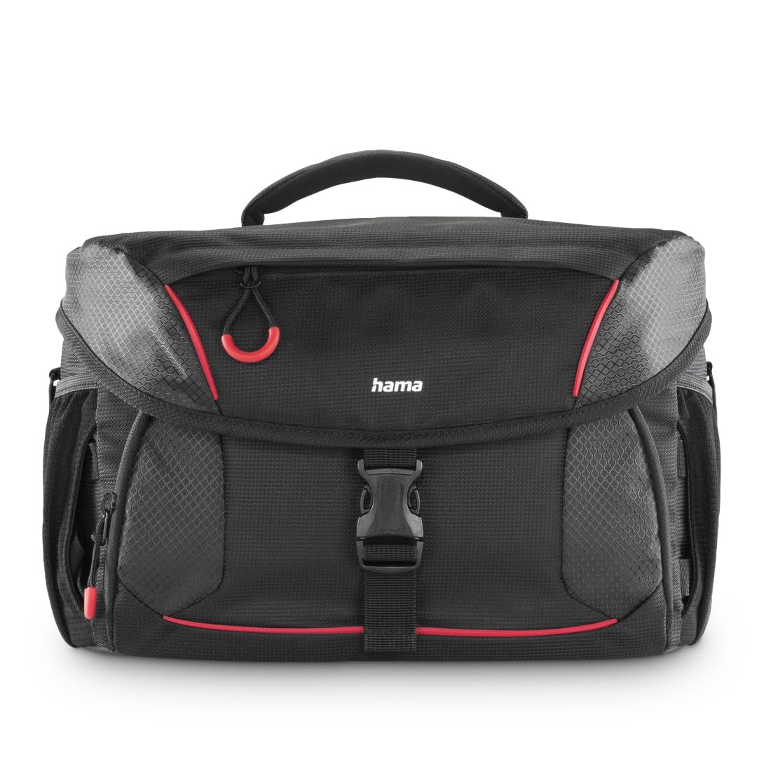 Hama Phoenix 170 - Funda para cámara fotográfica, Color Negro, Rojo, Moderno