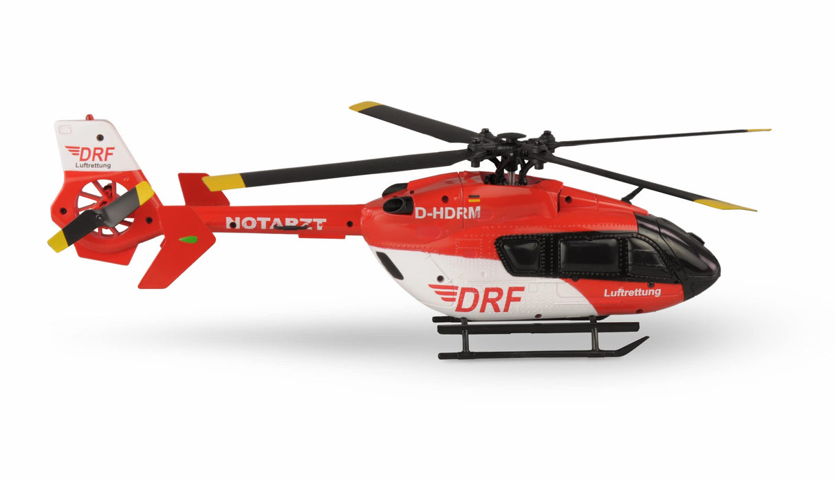 Amewi AFX-135 DRF Helicóptero 4 Canales 6G RTF Rojo y Blanco RC Control Remoto
