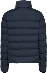 Tommy Jeans Cazadora de plumas Mujer Down Printed con cuello alto, Azul (Dark Night Navy), M