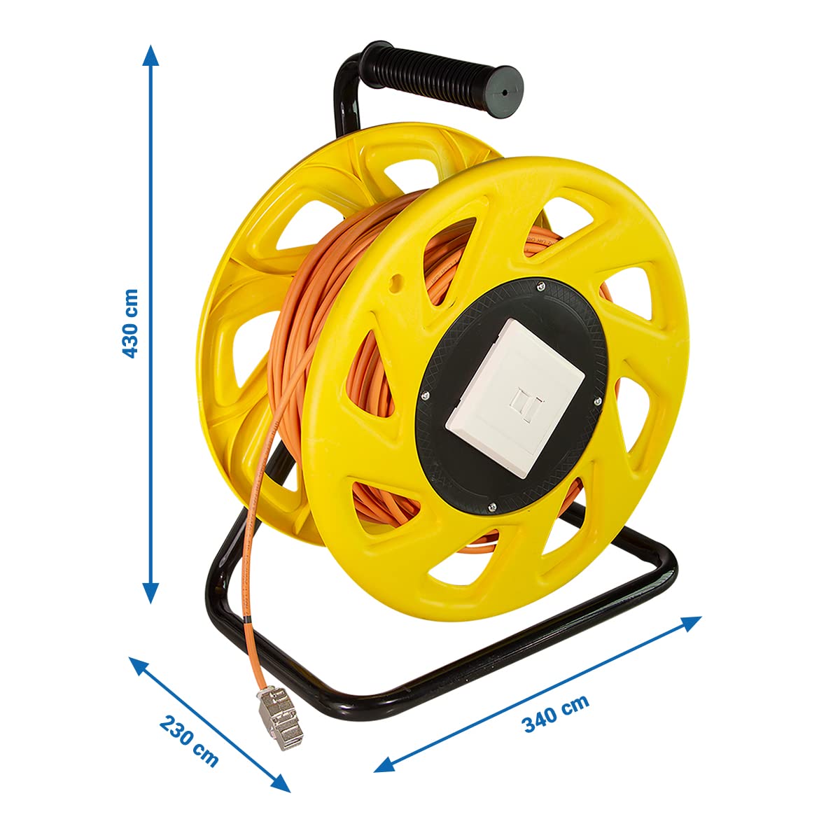 Logilink cq3060s - Carrete de Cable de Red (6 A, STP RJ45, 60 m)