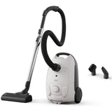 AEG AB51C1SW Aspiradora de Trineo con Bolsa, 750W de Potencia, 3,5L de Capacidad, Cable de 8,5m, 79dB de Ruido, Filtro Lavable, Cepillo Todo Suelo, Boquilla 2 en 1, Incluye 1 Bolsa, Blanco