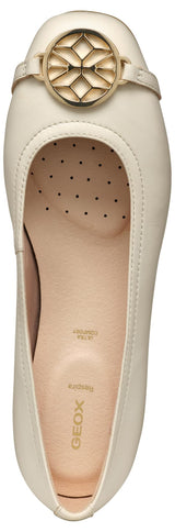 Geox D ANNYTAH W A, Bailarinas Planas Mujer, Papyrus, 38.5 EU