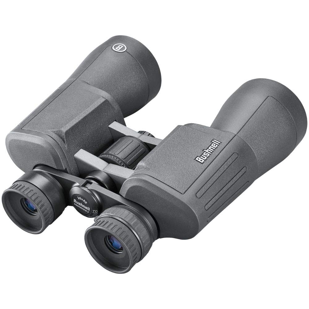 Bushnell - Powerview 2 - Prismáticos - 20x50 - Prisma Porro - Chasis metálico de Aluminio - Multicoated - Armadura de Goma - Observación de Aves - Viajar - Sports - En el Exterior - PWV2050