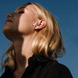 Sudio N2 Purple Haze - True Wireless Bluetooth Open-Ear Earbuds,Multipoint-Connection,Micrófono Integrado para Llamadas, 30 Horas de batería con Funda de Carga, IPX4 Resistente al Agua, USB-C y Carga