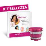 Imetec Succovivo Pro 2000 - Licuadora de prensado en frío, Extractor de Zumo, Extracción Lenta 48 RPM, 2 filtros de jugo, Accesorio para Granizados y Sorbetes, Kit para Máscaras de Belleza