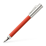 Graf von Faber-Castell Tamitio India Red 141772 - Pluma estilográfica (plumín EF, con caja de regalo y convertidor)