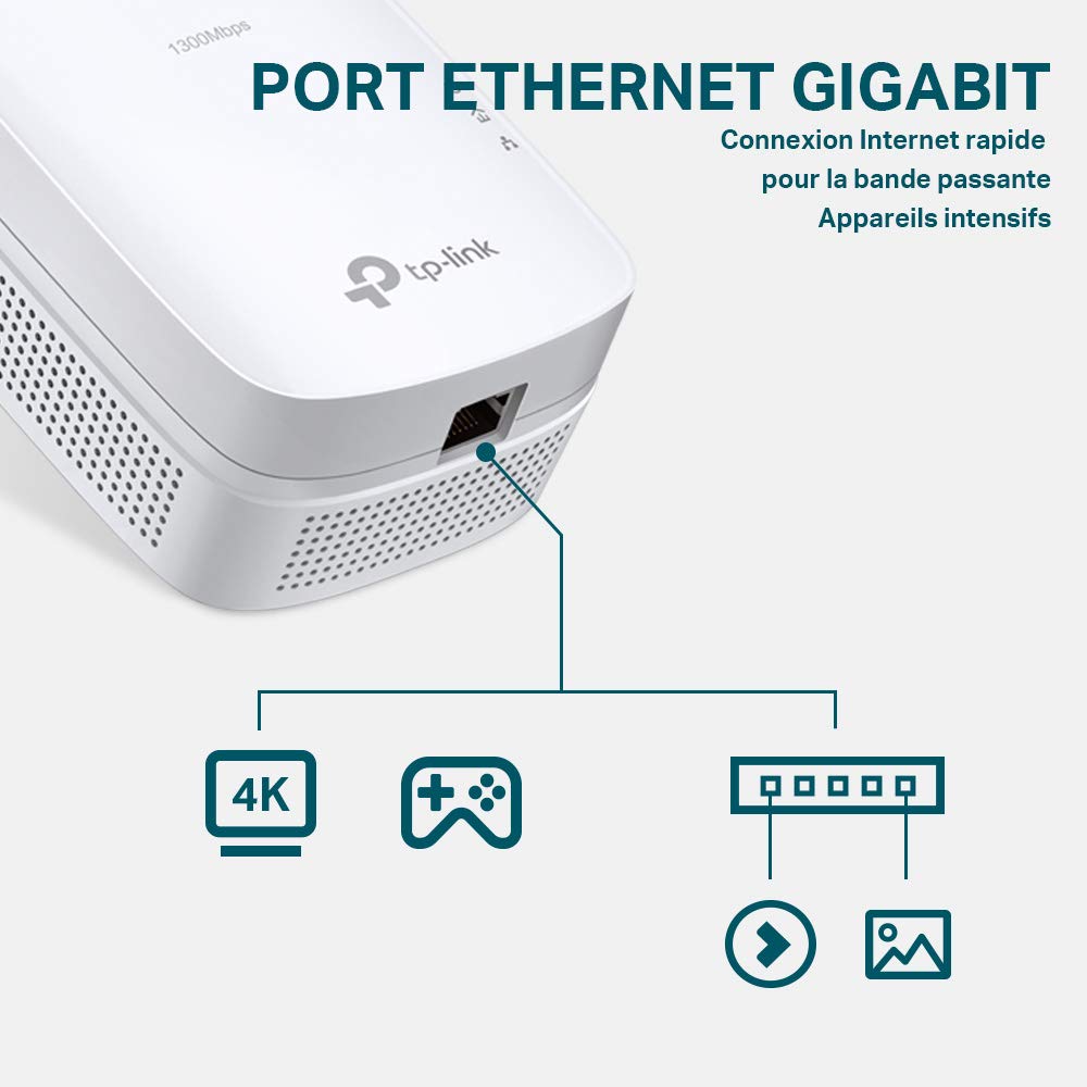 TP-Link TL-PA8015PKIT - Adaptador de comunicación por línea eléctrica, Color Blanco