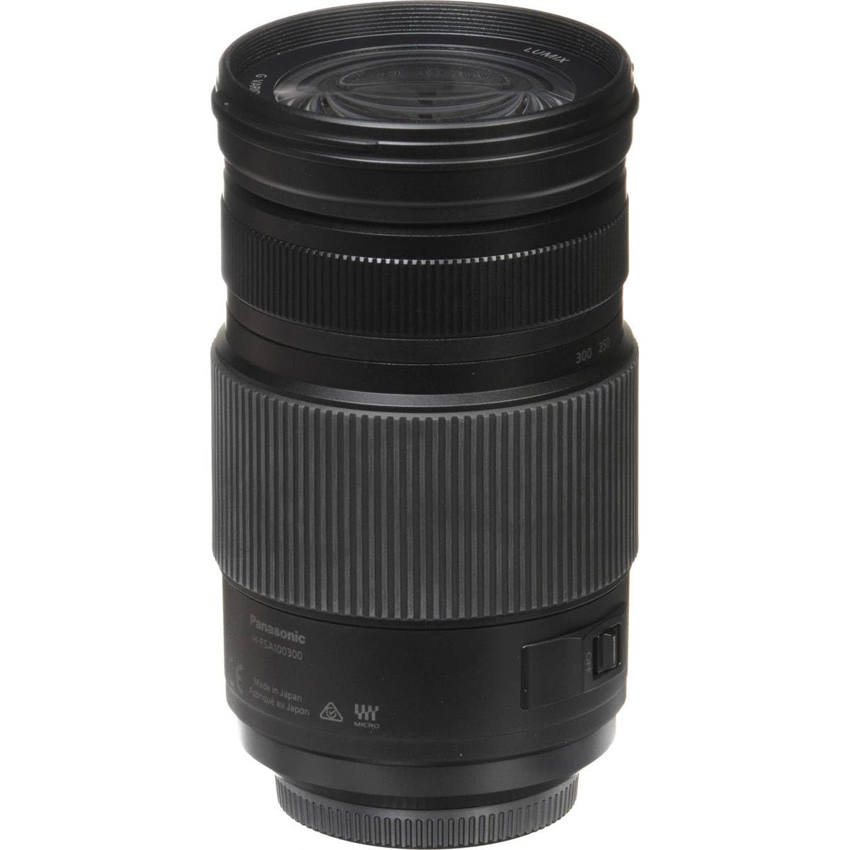Panasonic LUMIX G II - Lente Vario, 100-300 mm, Micro Cuatro tercios, sin Espejo, Power O.I.S, H-FSA100300 (Negro de Estados Unidos)