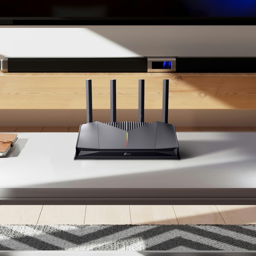 TP-Link Archer GE230 Wi-Fi 7 Gaming Router, WiFi de Doble Banda BE3600, 2 Puertos × 2,5 Gbps + 3 × Puertos Gigabit, MLO, HomeShield, USB 3.0, EasyMesh, Red privada para Gamers, iluminación RGB sin
