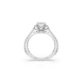 Swarovski Anillo Una Angelic, Talla redonda, Blanco, Acabado en tono plateado