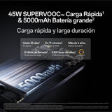 OPPO Reno12FS 5G - Smartphone Libre con IA, 24GB (12GB+12GB) 512GB, Pantalla 2.5D AMOLED 6.7", Cámara 50+8+32 MP, Android, IP64, Batería 5000mAh, Carga Rápida 45W, Cargador Incluido - Black Green