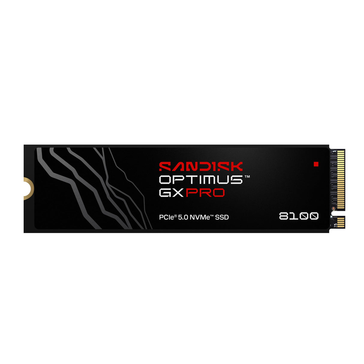 SANDISK Optimus GX Pro 8100 PCIe Gen 5 NVMe SSD 8 TB (velocidades de Lectura/Escritura secuenciales de hasta 14 900/13 200 MB/s, TLC 3D CBA NAND, hasta 4 800 TBW)