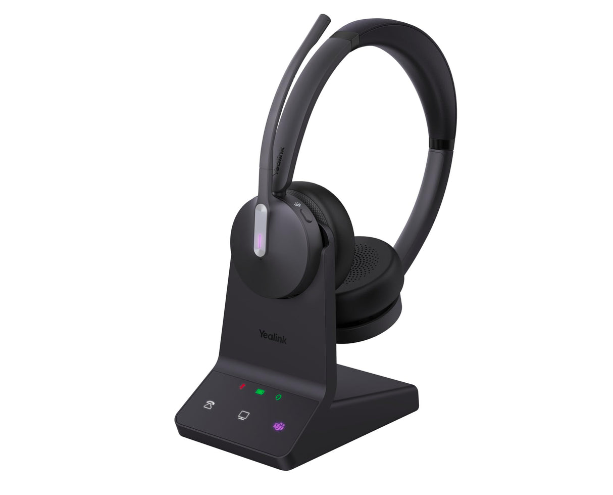 Yealink WH64 Dual Teams Casque Sans Fil Arceau Bureau/Centre d'appels Micro-USB Bluetooth Noir