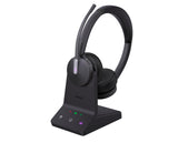 Yealink WH64 Dual Teams Casque Sans Fil Arceau Bureau/Centre d'appels Micro-USB Bluetooth Noir