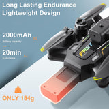 OBEST GPS Drone with 4K Camera, WiFi RC Quadcopter with Brushless Motor, Less than 249g, Durability, 360°Obstacle Avoidance, 2 Batteries, Suitable for Beginners