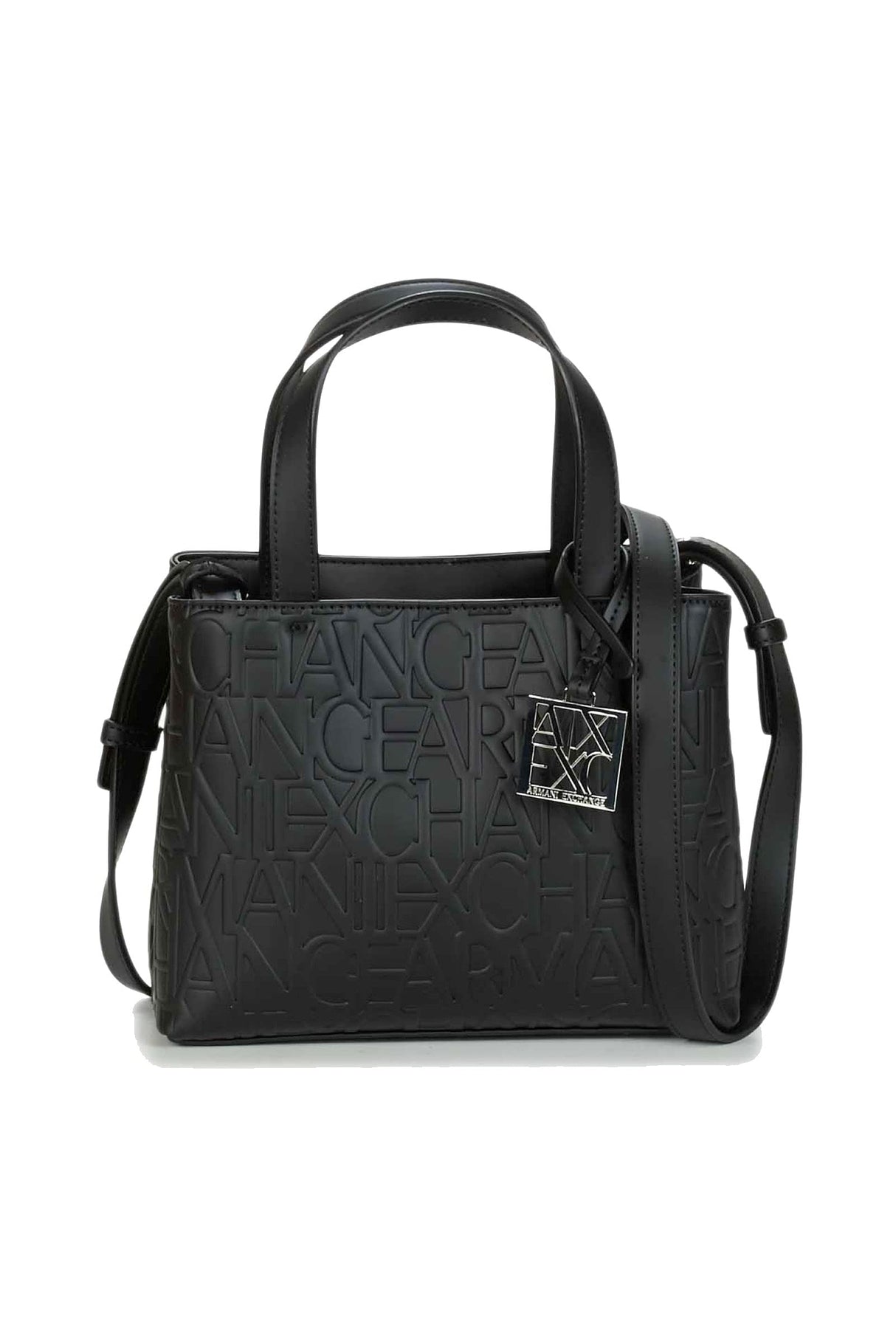 Armani Exchange Liz - Small Open Shopping, Bolsos para Mujer, Negro (Black), Talla única