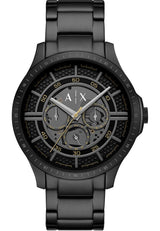 Armani Exchange Orologio da uomo, Movimento al quarzo multifunzione e cassa da 46 mm con cinturino in Acciaio inossidabile