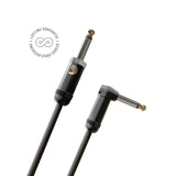 D'Addario Cable de guitarra – Cable de guitarra – 1/4 pulgadas macho a 1/4 pulgadas macho – American Stage Instrument Cable – recto a ángulo recto, 30 pies