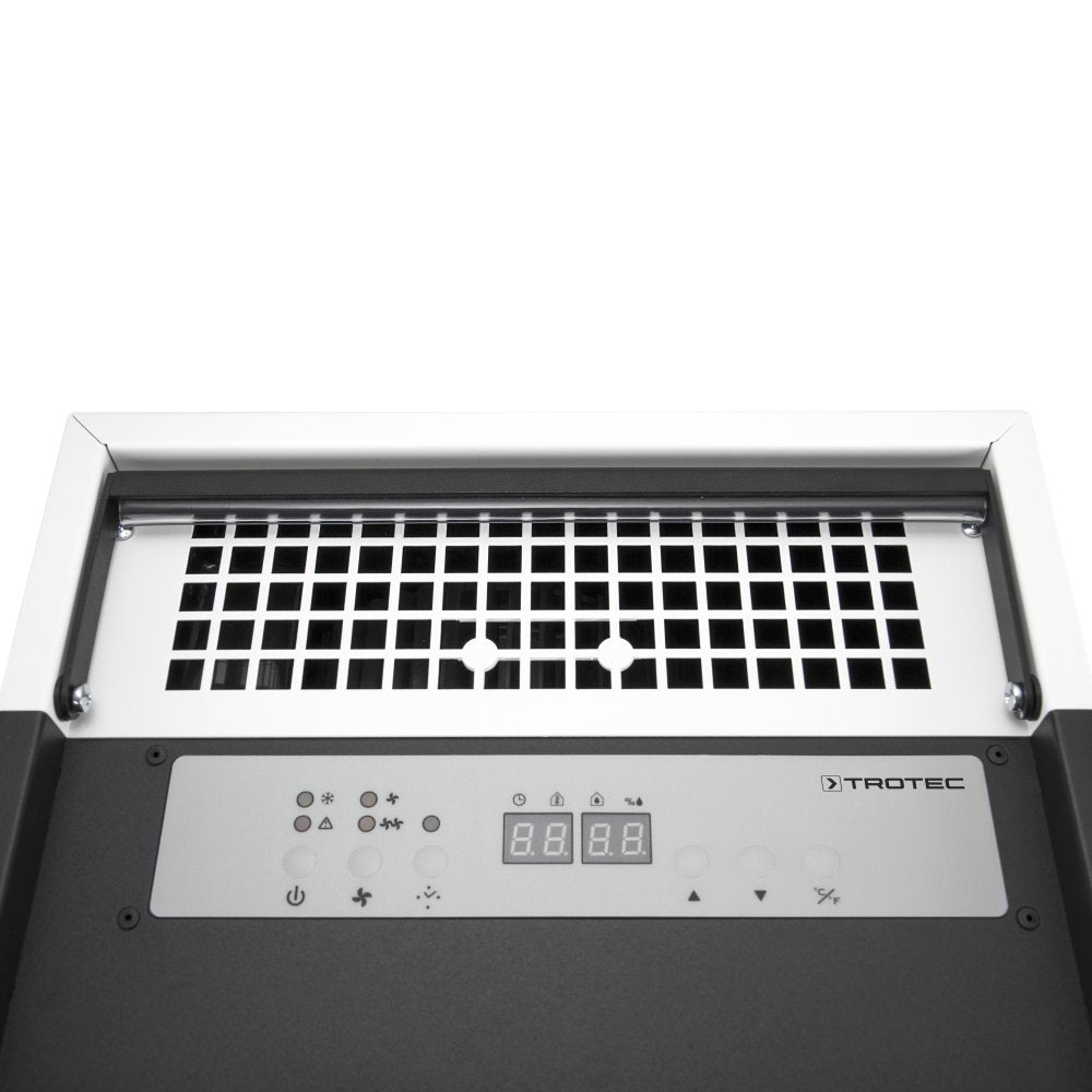 TROTEC Deshumidificador profesional TTK 105 S, 30L / Día, Depósito 5,2L, Caudal 173 m³/h, Fabricado en Alemania, Compresor rotativo, Temporizador, Higrostato Automático